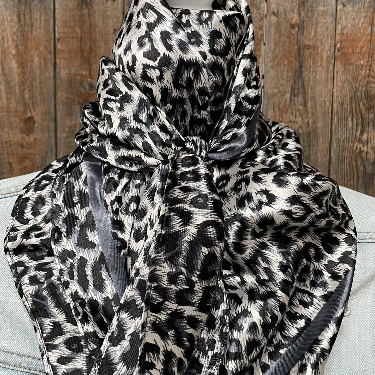 Snow Leopard Wild Rag - Western Scarf