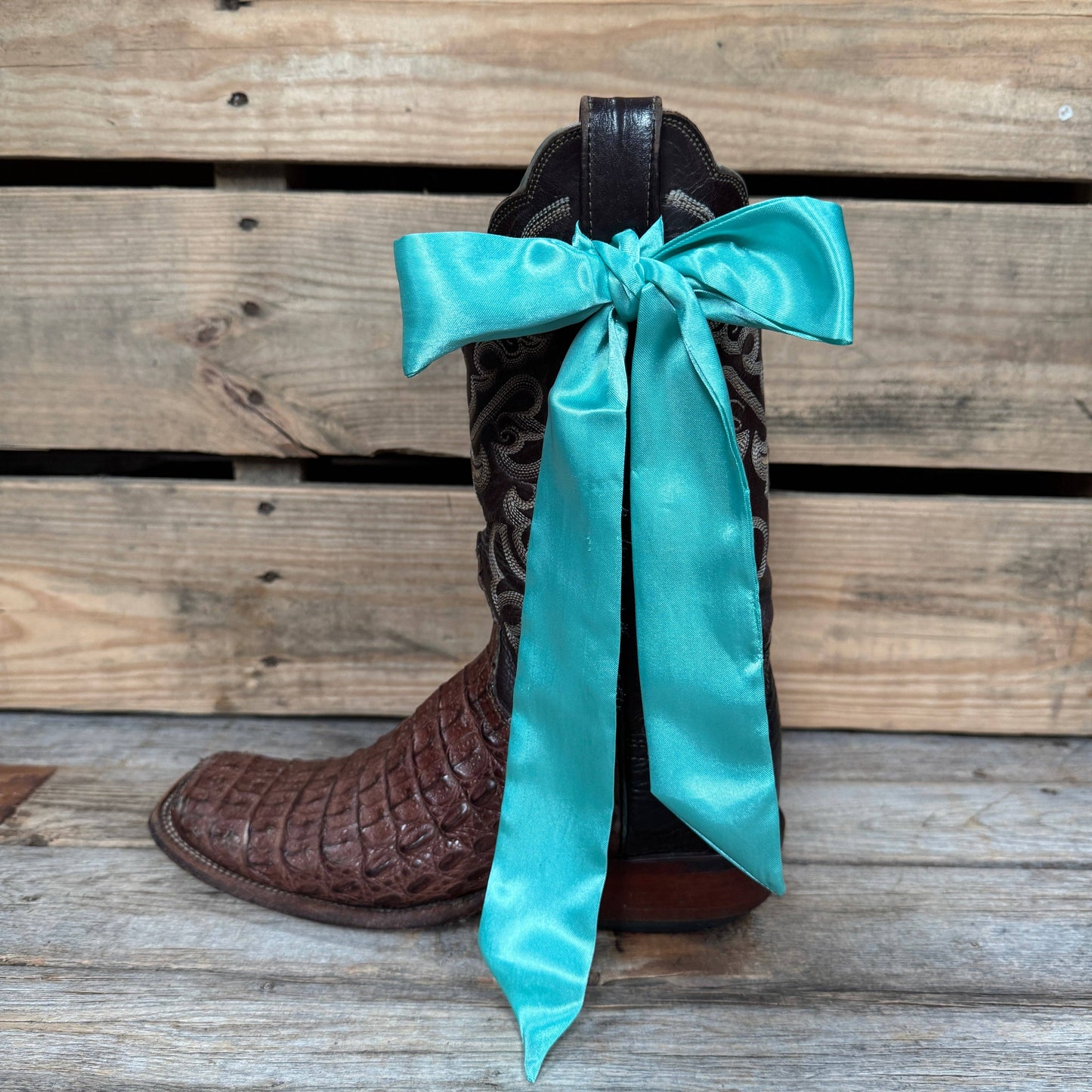 Turquoise Western Skinny Mini Wild Rag Scarf / Cowgirl Necktie #TW301
