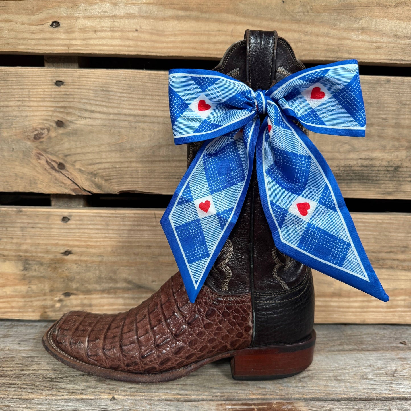 Blue Western Skinny Mini Wild Rag Scarf / Cowgirl Necktie #TW126