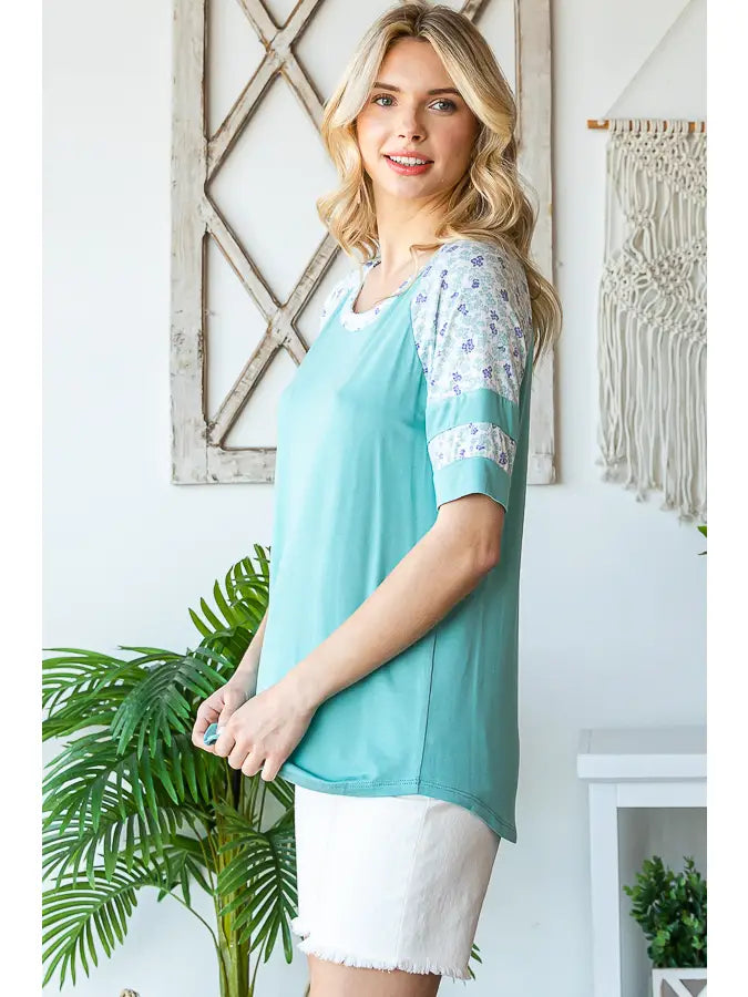 Blue floral Shirt