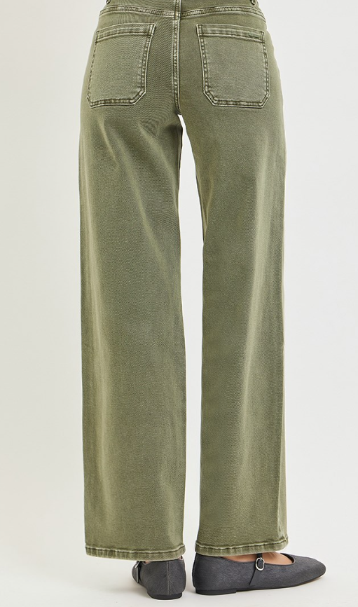 Burnt Olive Risen Baggy Pants