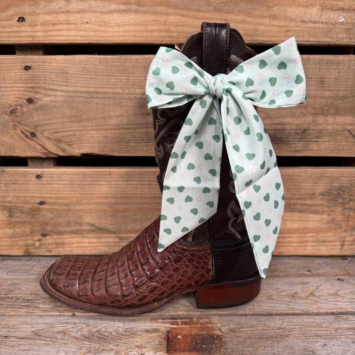 Green Western Skinny Mini Wild Rag Scarf / Cowgirl Necktie #TW128
