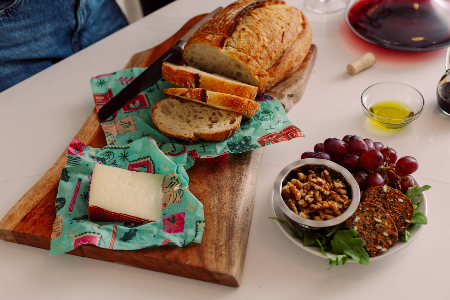 NEW! Seasons Greetings Assorted 3 Pack, Reusable Food Wraps