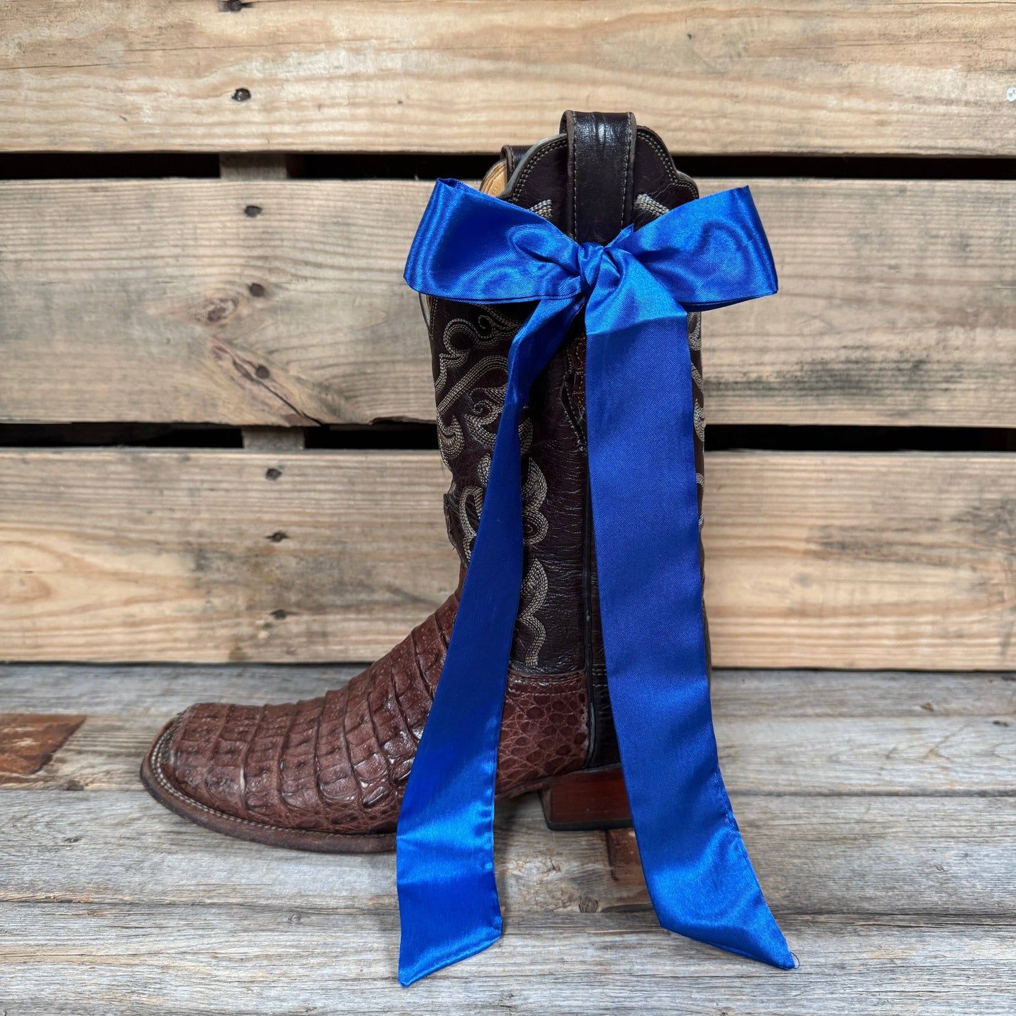 Electric Blue Western Skinny Mini Wild Rag Scarf / Cowgirl Necktie #TW308