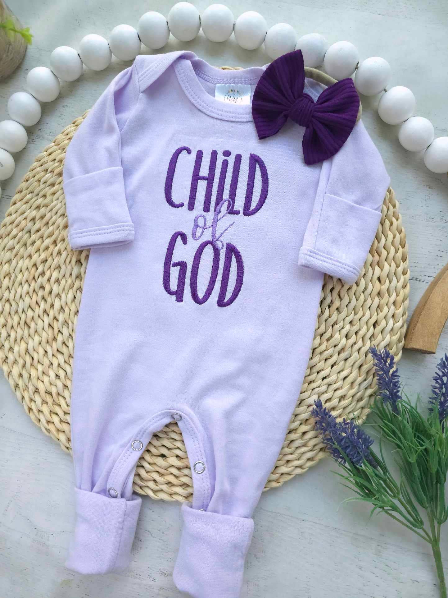 Baby Girl Romper | Child Of God Purple