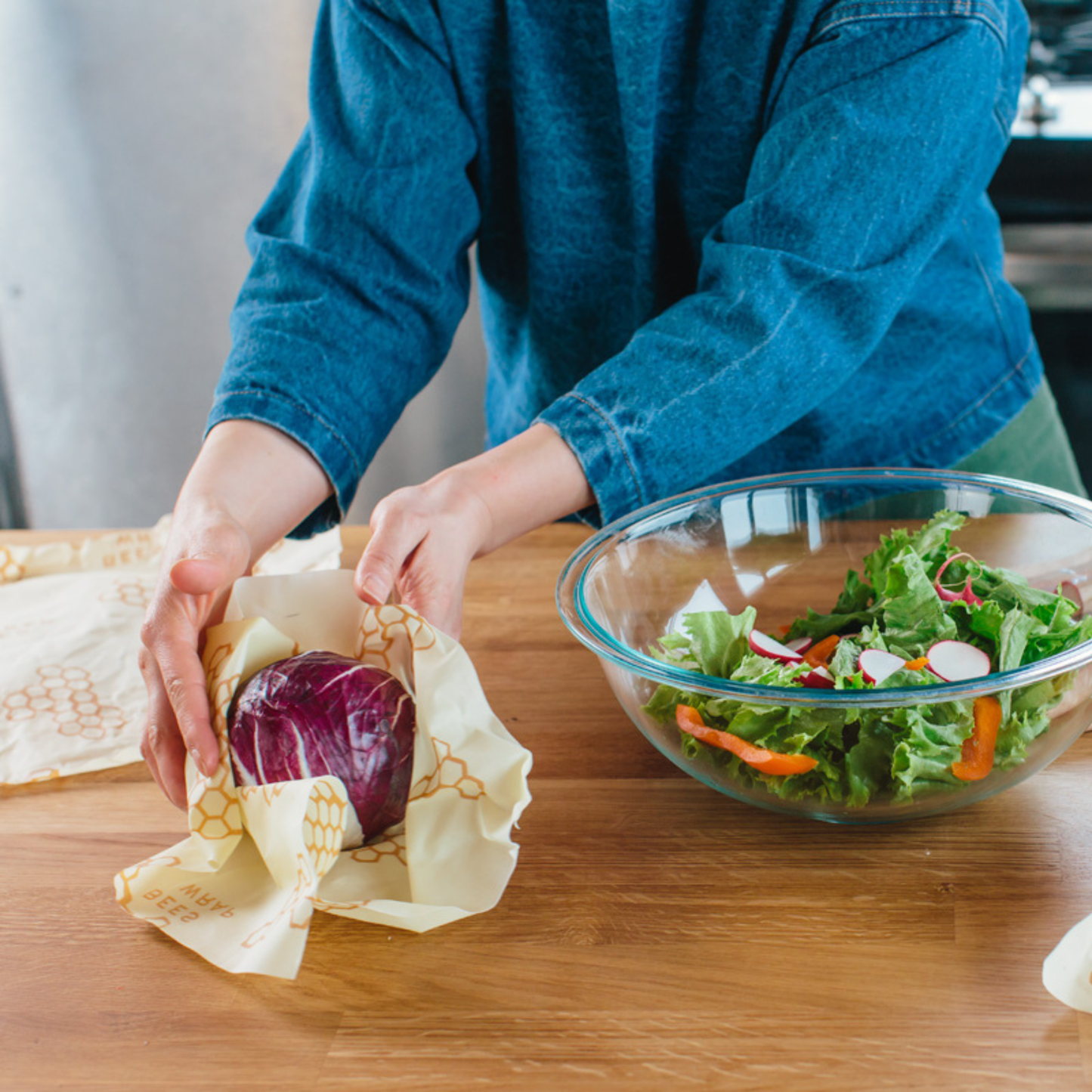 Large Wrap - Honeycomb Print