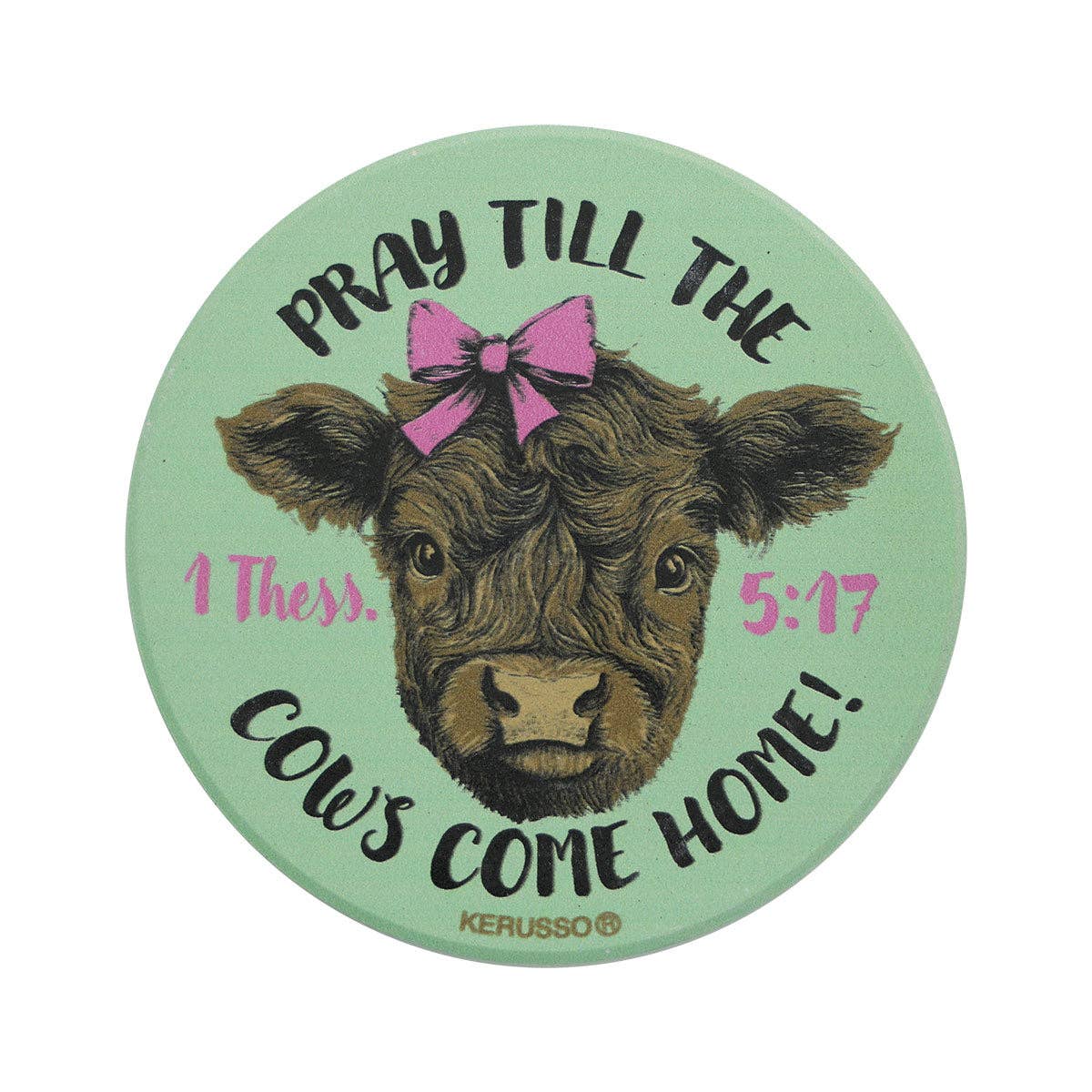 Kerusso Car Coaster Highland Cow