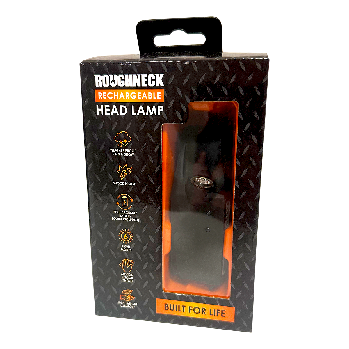 Roughneck Rechargable Headlamp Flashlight