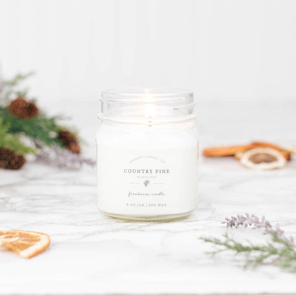 Country Pine - Soy Wax Mason Jar Candle