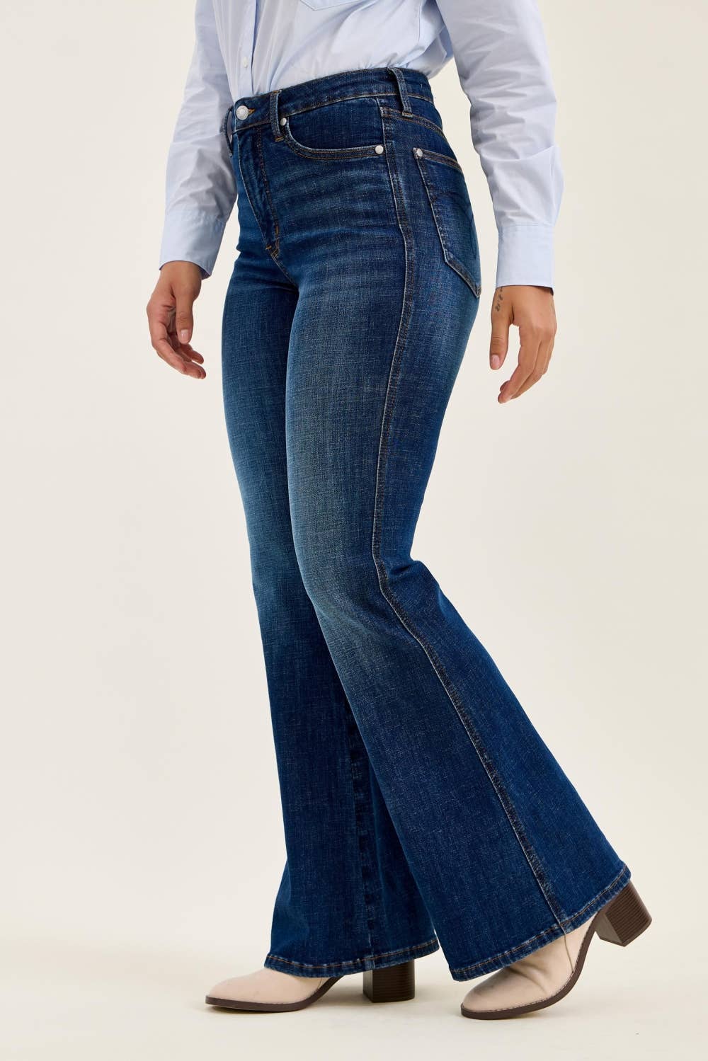 HW T.C. CHARLOTTE FLARE DK Modern Indigo