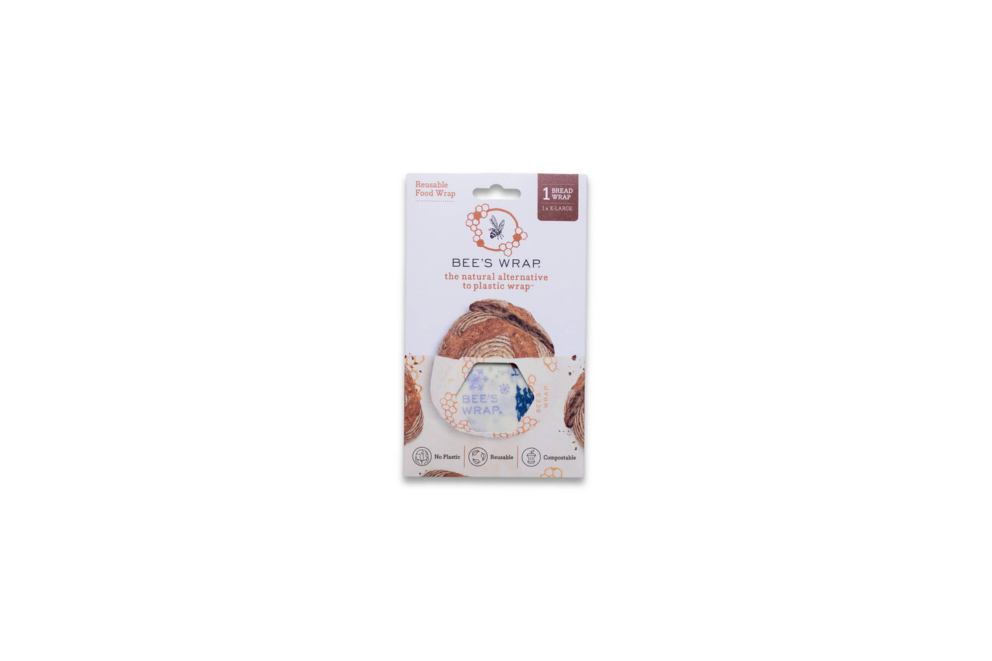 Bees Wrap Beeswax Reusable Bread Wrap - Snow Day