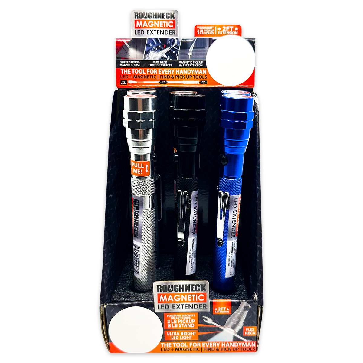 Roughneck Magnetic LED Flashlight Extender Tool