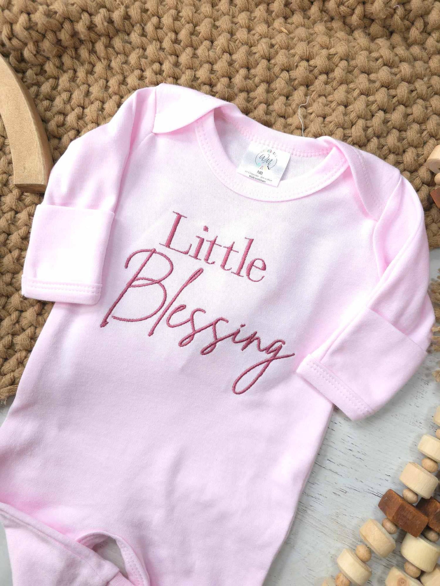 Baby Romper | Little Blessing Pink