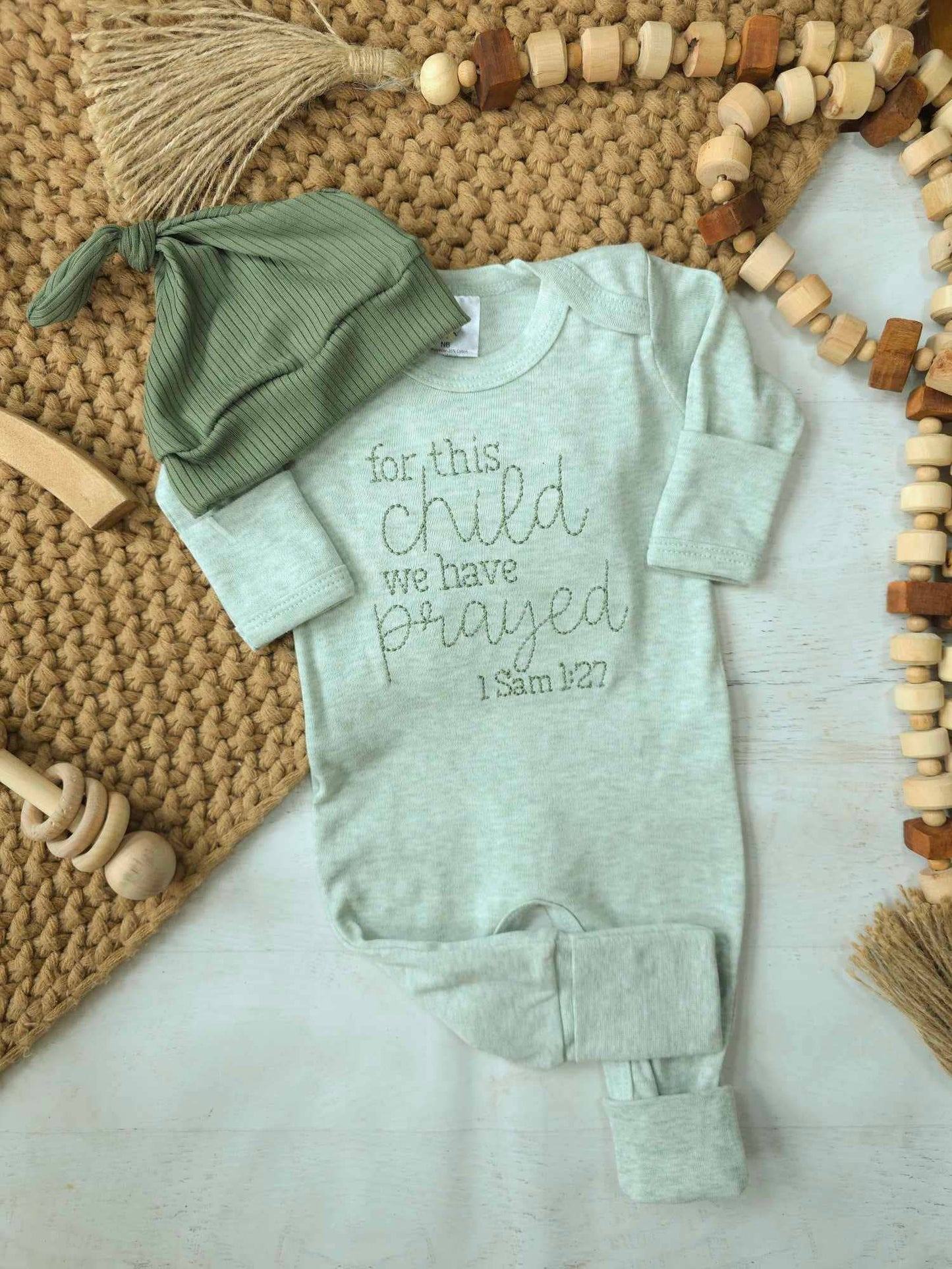 Baby Romper | For This Child We Have Prayed