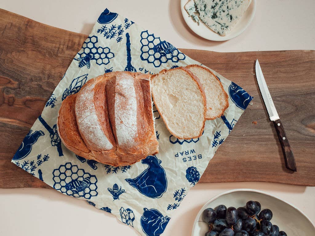 New! Bread Wrap - Bees & Bears Print