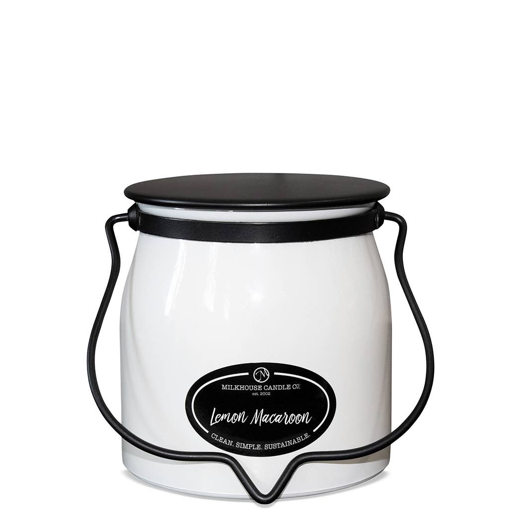 16 oz Butter Jar Candle: Lemon Macaroon