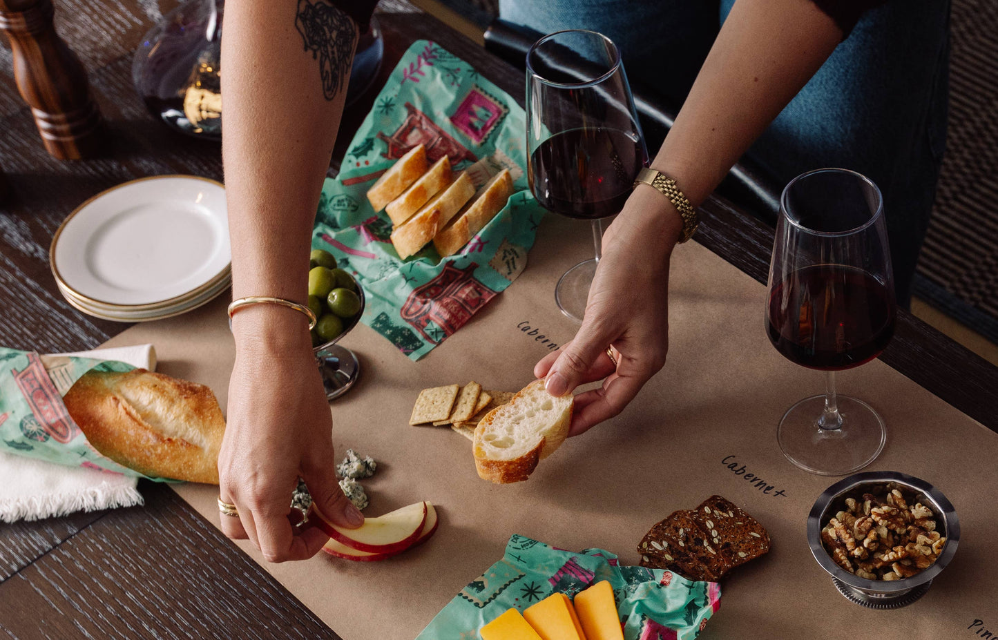 NEW! Seasons Greetings Assorted 3 Pack, Reusable Food Wraps