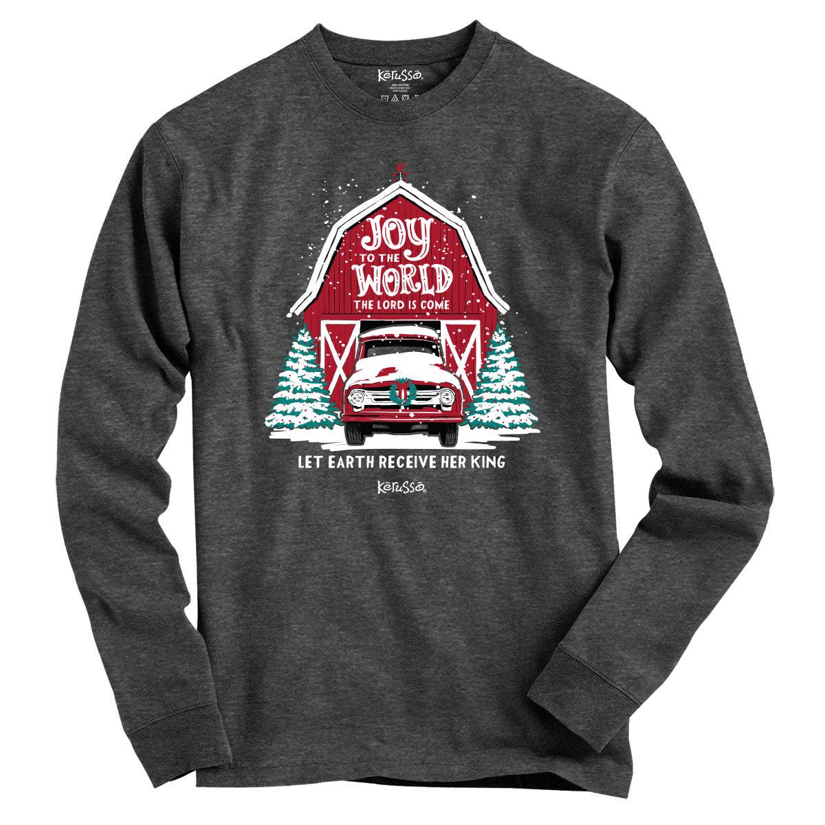 Kerusso Christmas Long Sleeve T-Shirt Joy To The World