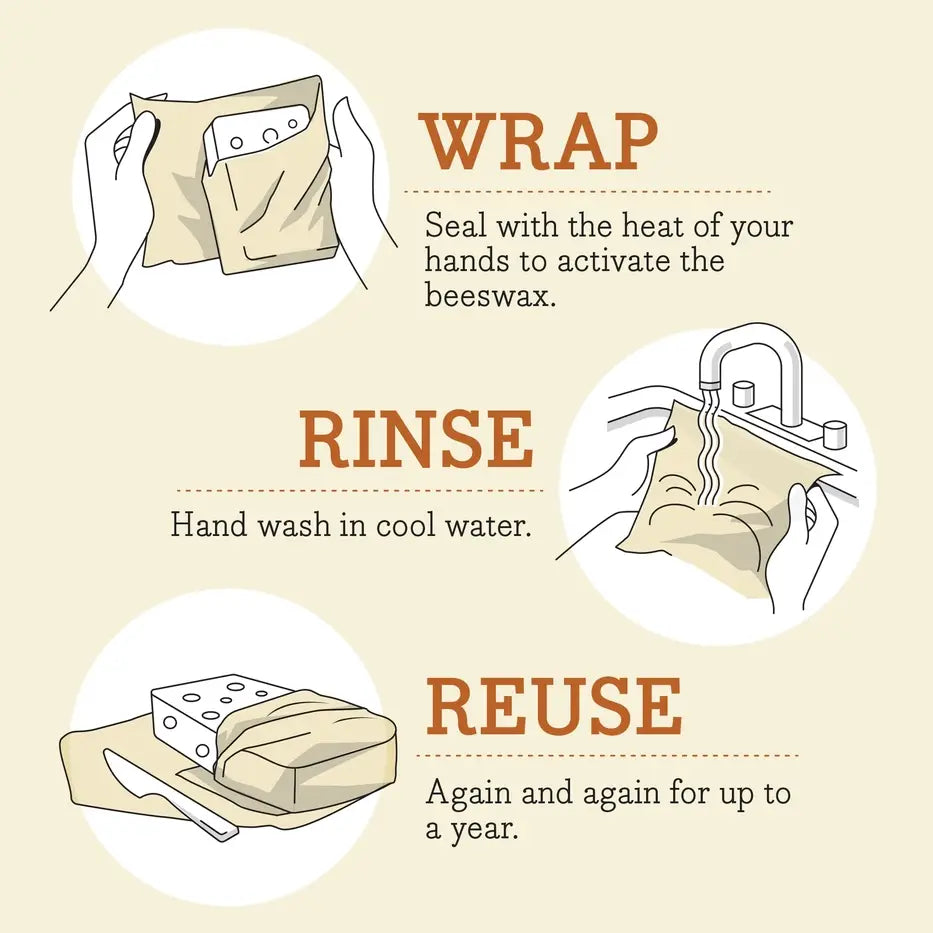 Bees Wrap Beeswax Reusable Bread Wrap - Snow Day