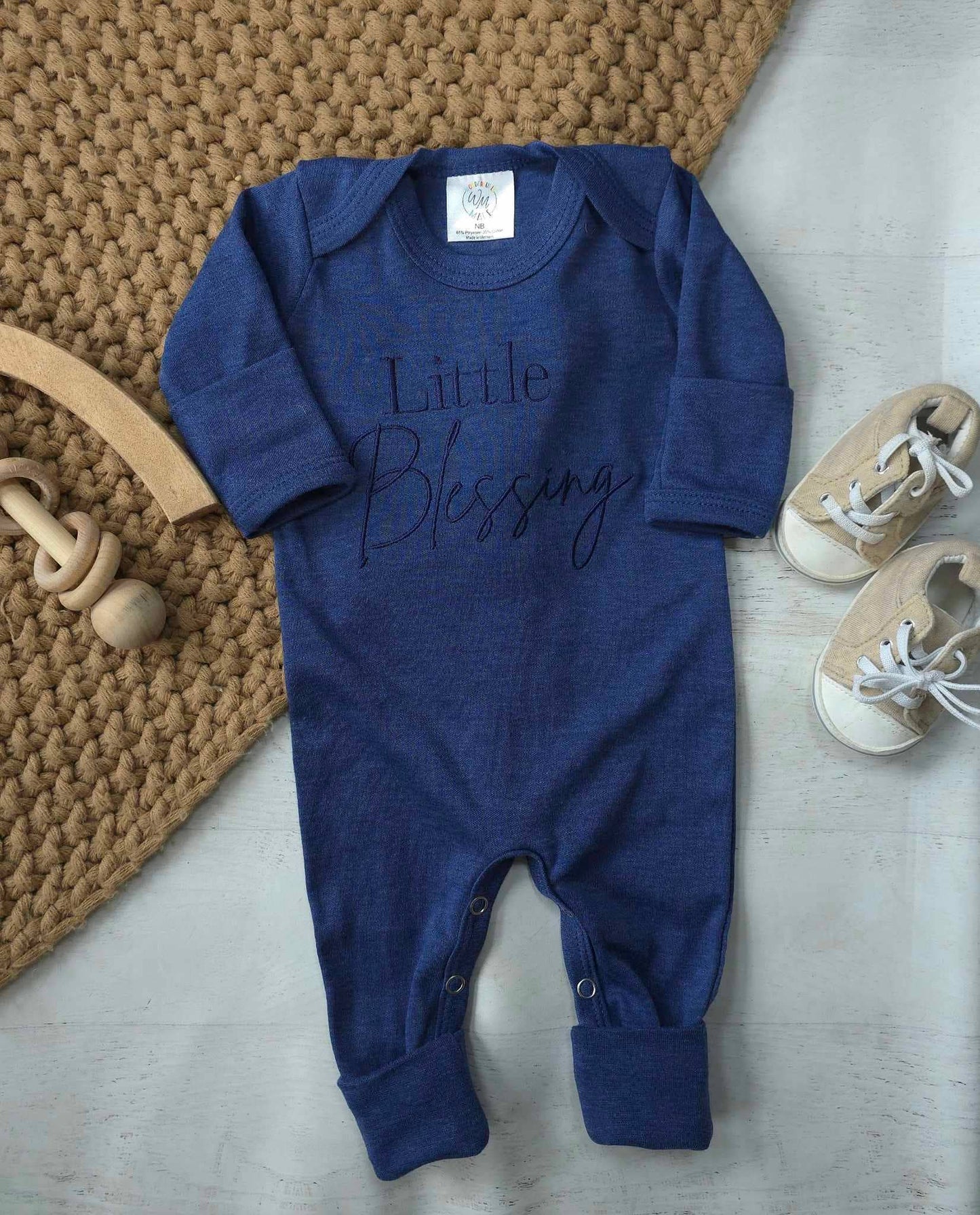 Baby Romper | Little Blessing Blue