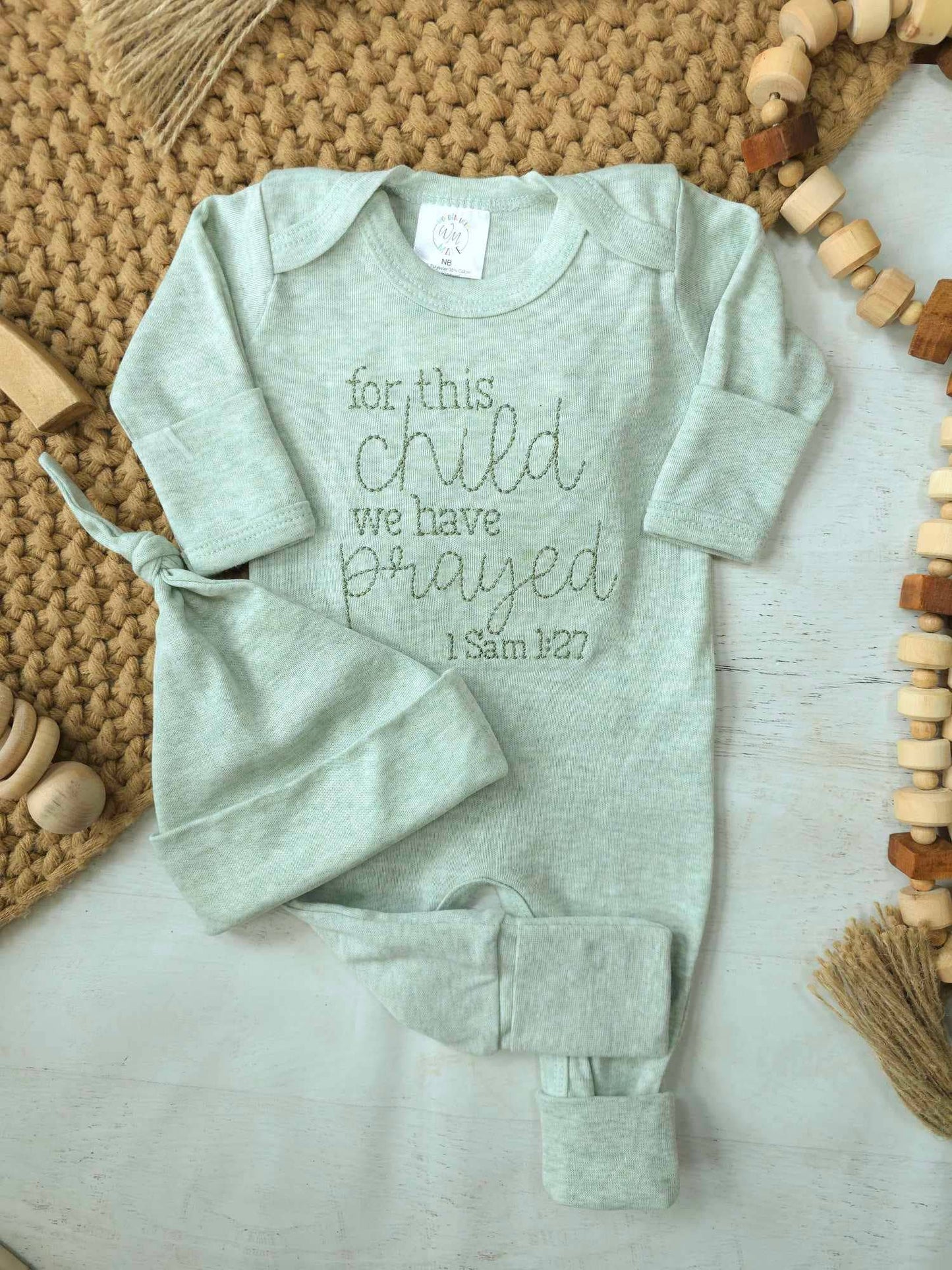 Baby Romper | For This Child We Have Prayed