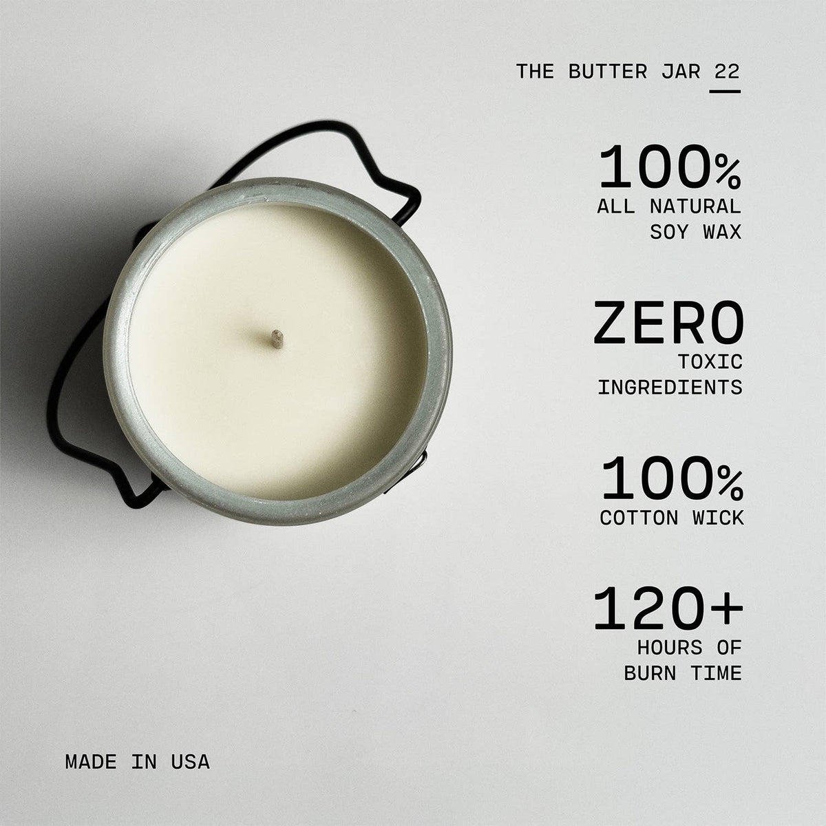 22 oz Butter Jar Candle: Holiday Home