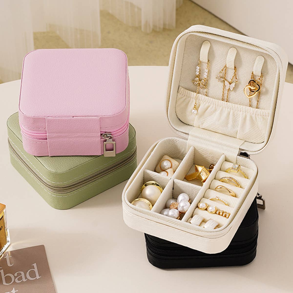 MACARON SOLID COLOR JEWELRY STORAGE BOX