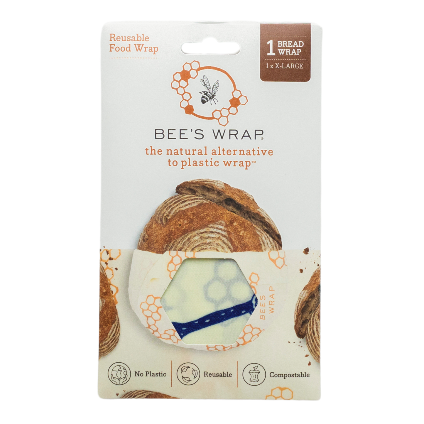 New! Bread Wrap - Bees & Bears Print