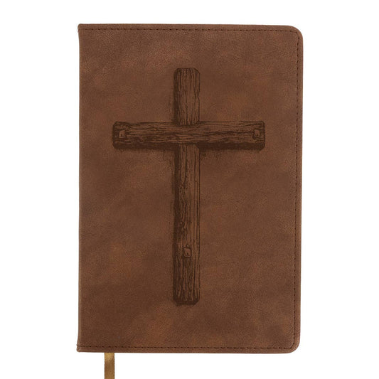 Kerusso Mens Faux Leather Journal The Cross