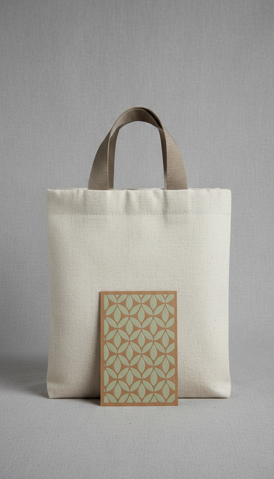 Linen Reusable Gift Bag with Story Card