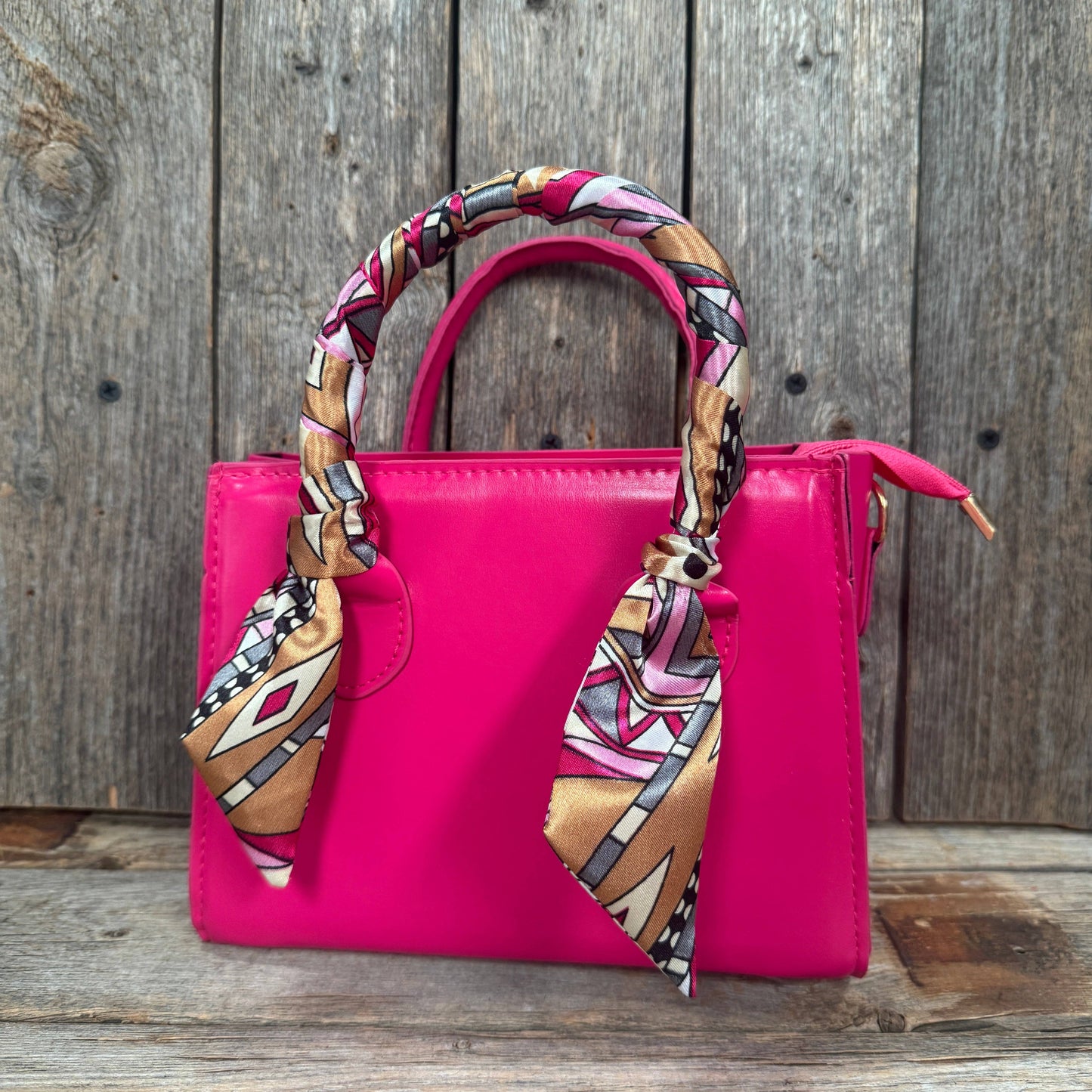 Pink and Brown Western Skinny Mini Wild Rag Scarf / Cowgirl Necktie #TW330