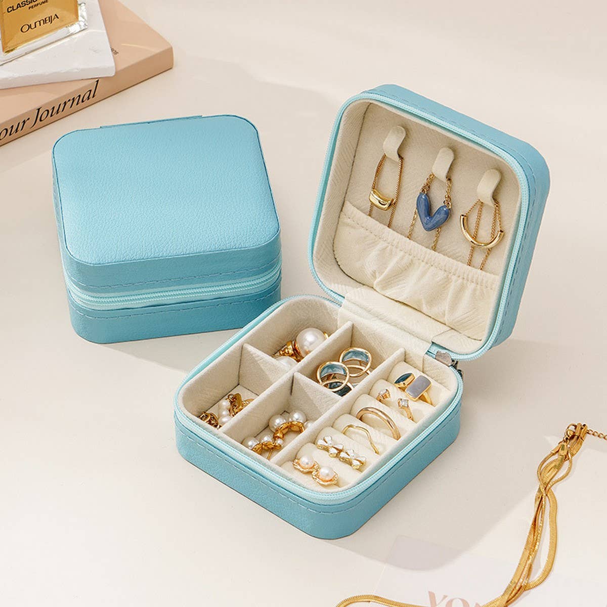 MACARON SOLID COLOR JEWELRY STORAGE BOX