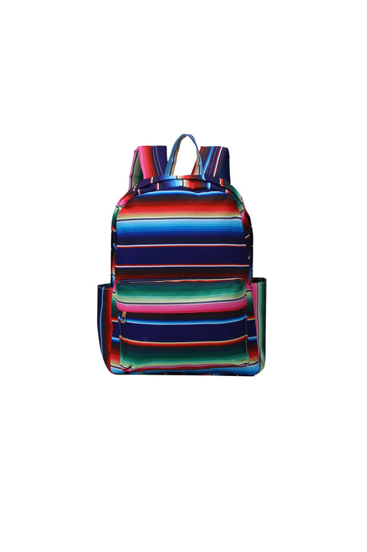 Kids Blue Serape Backpack