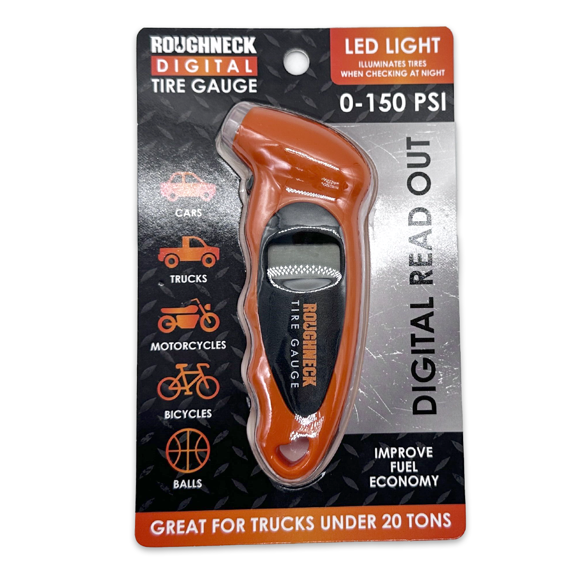 Roughneck Digital Tire Gauge With LED Light
