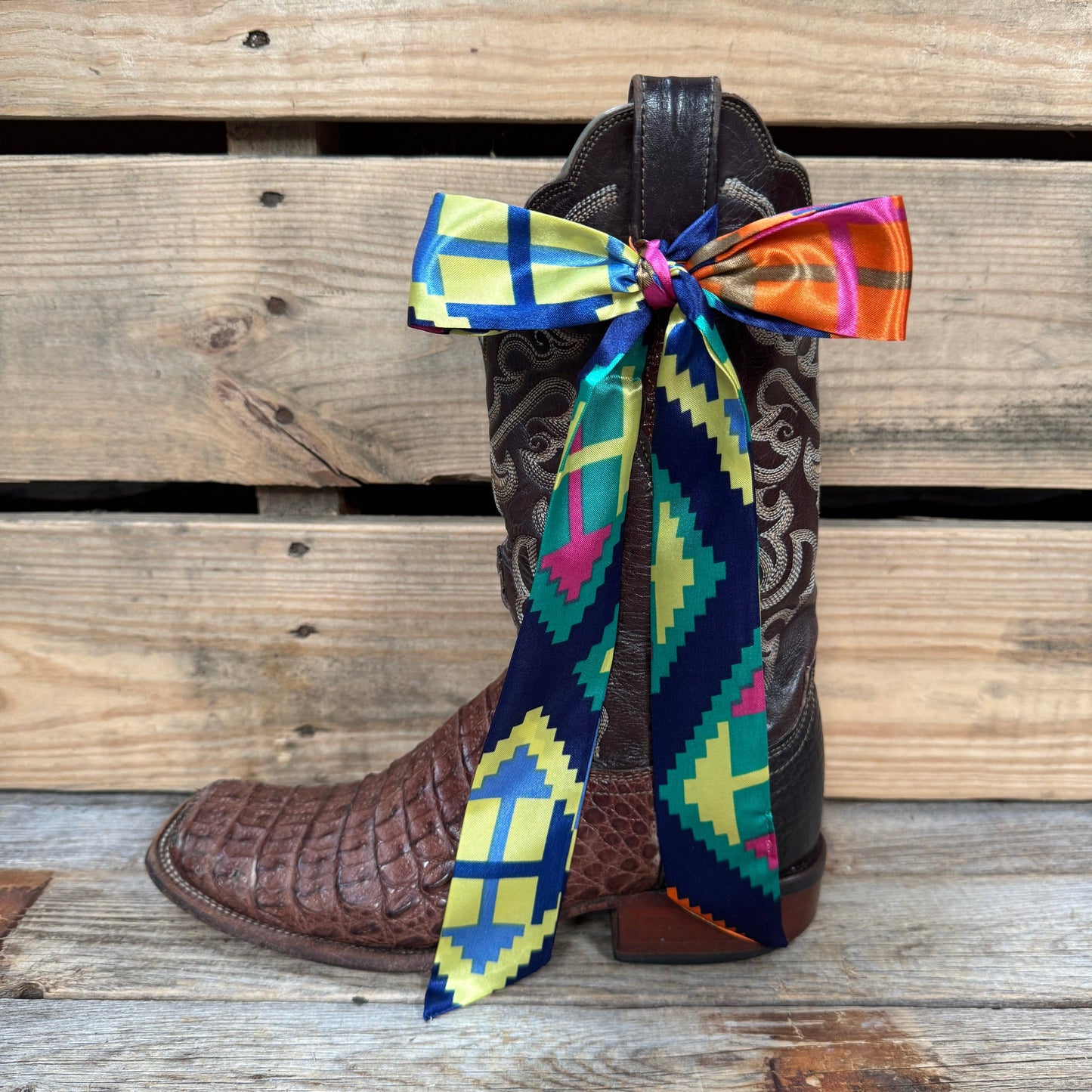 Multi Colored Western Skinny Mini Wild Rag Scarf / Cowgirl Necktie #TW313