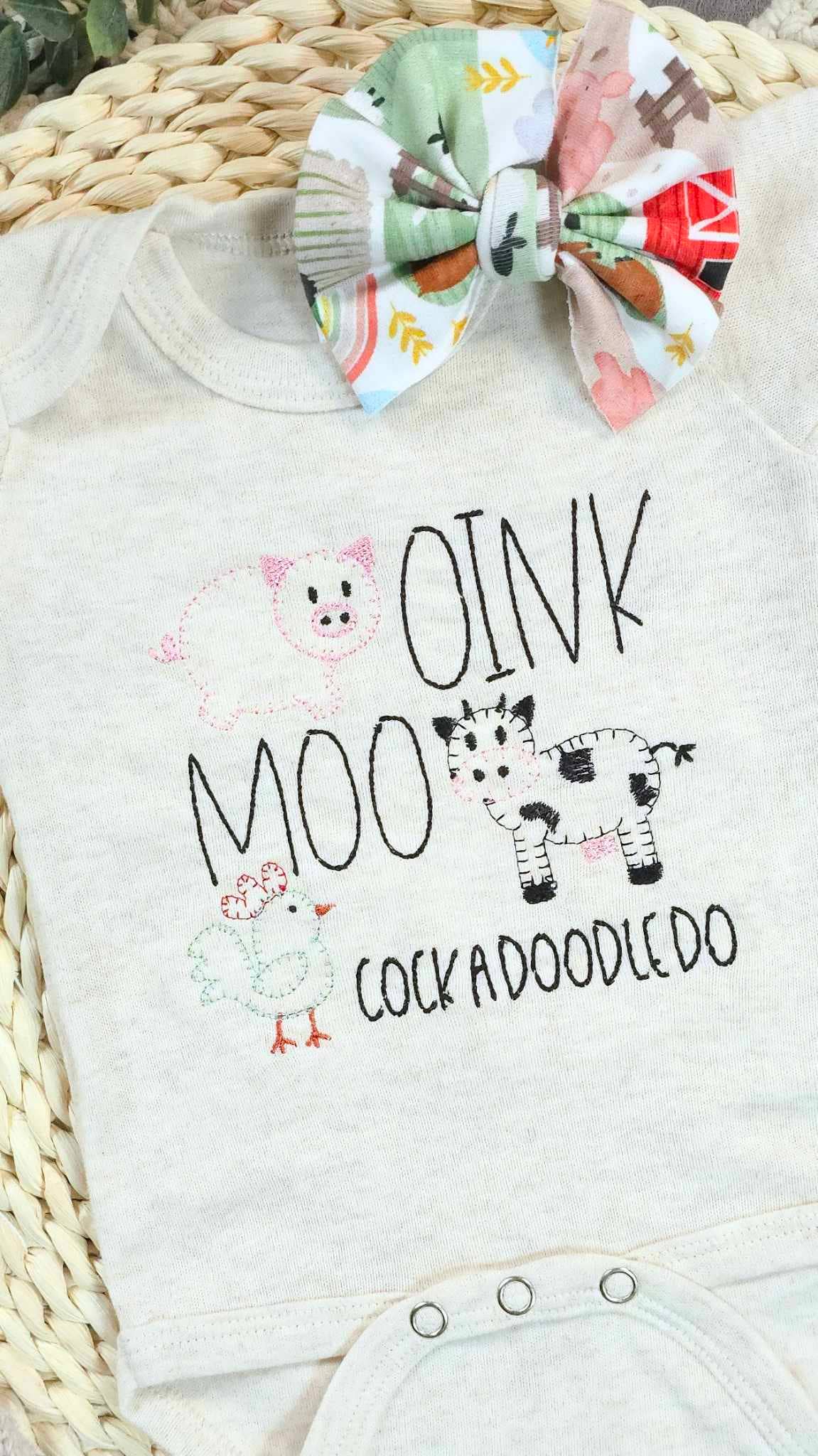 Baby Romper | Farm Animals