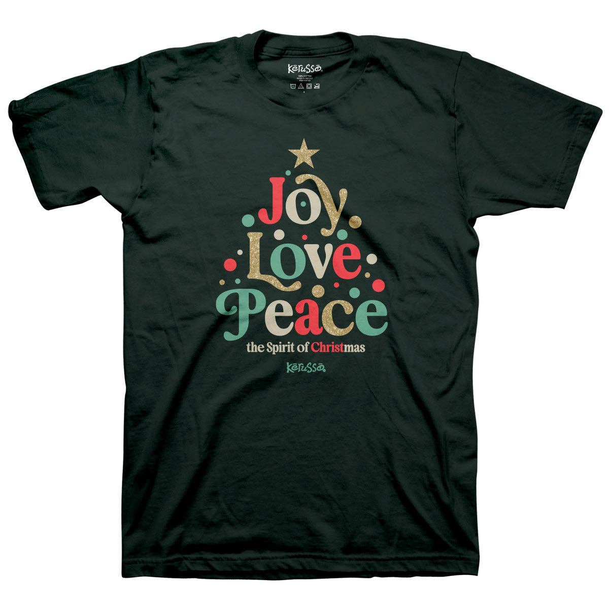 Kerusso Christmas T-Shirt Joy Tree