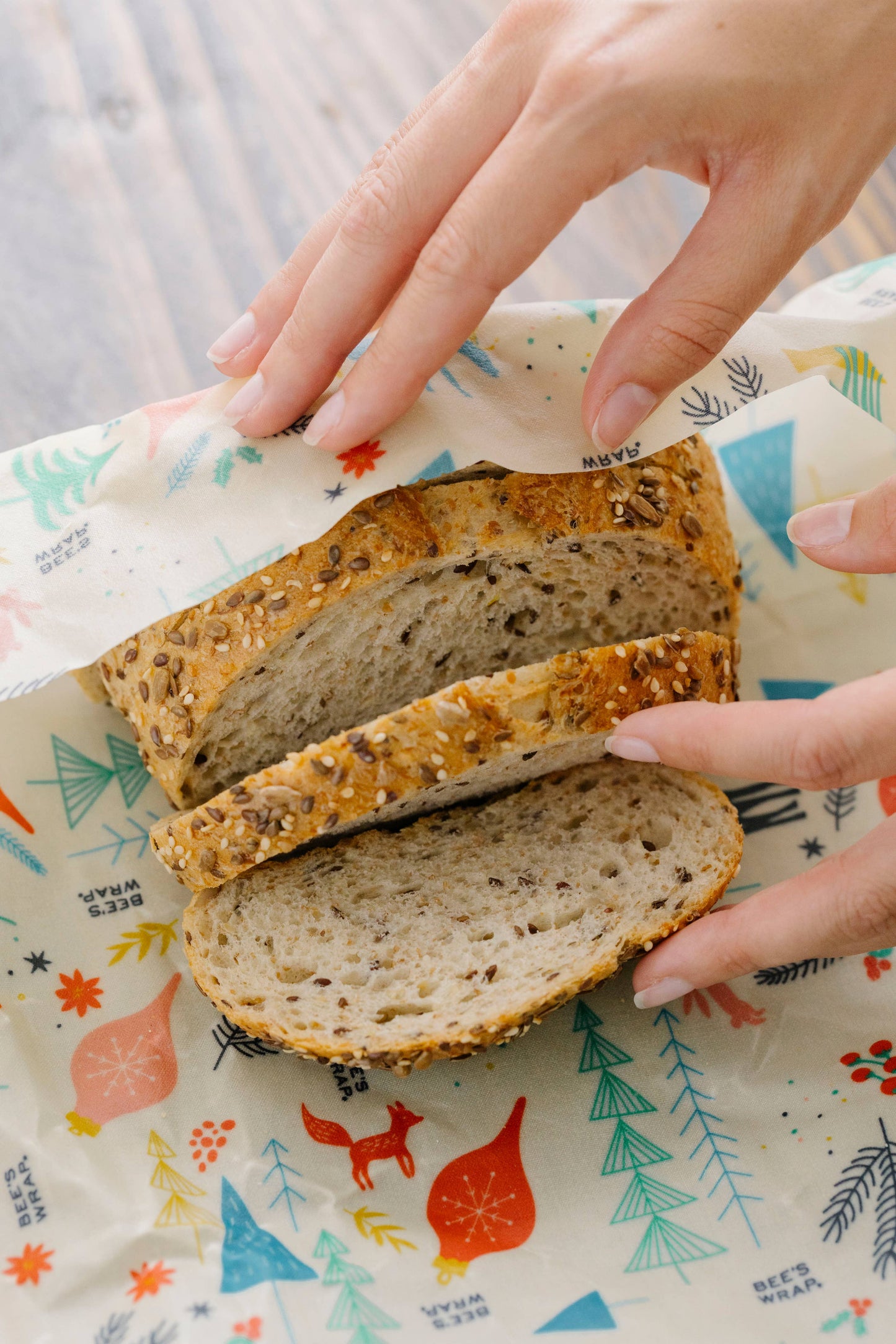 Winter Wonderland Bread Wrap, Holiday Food Wrap