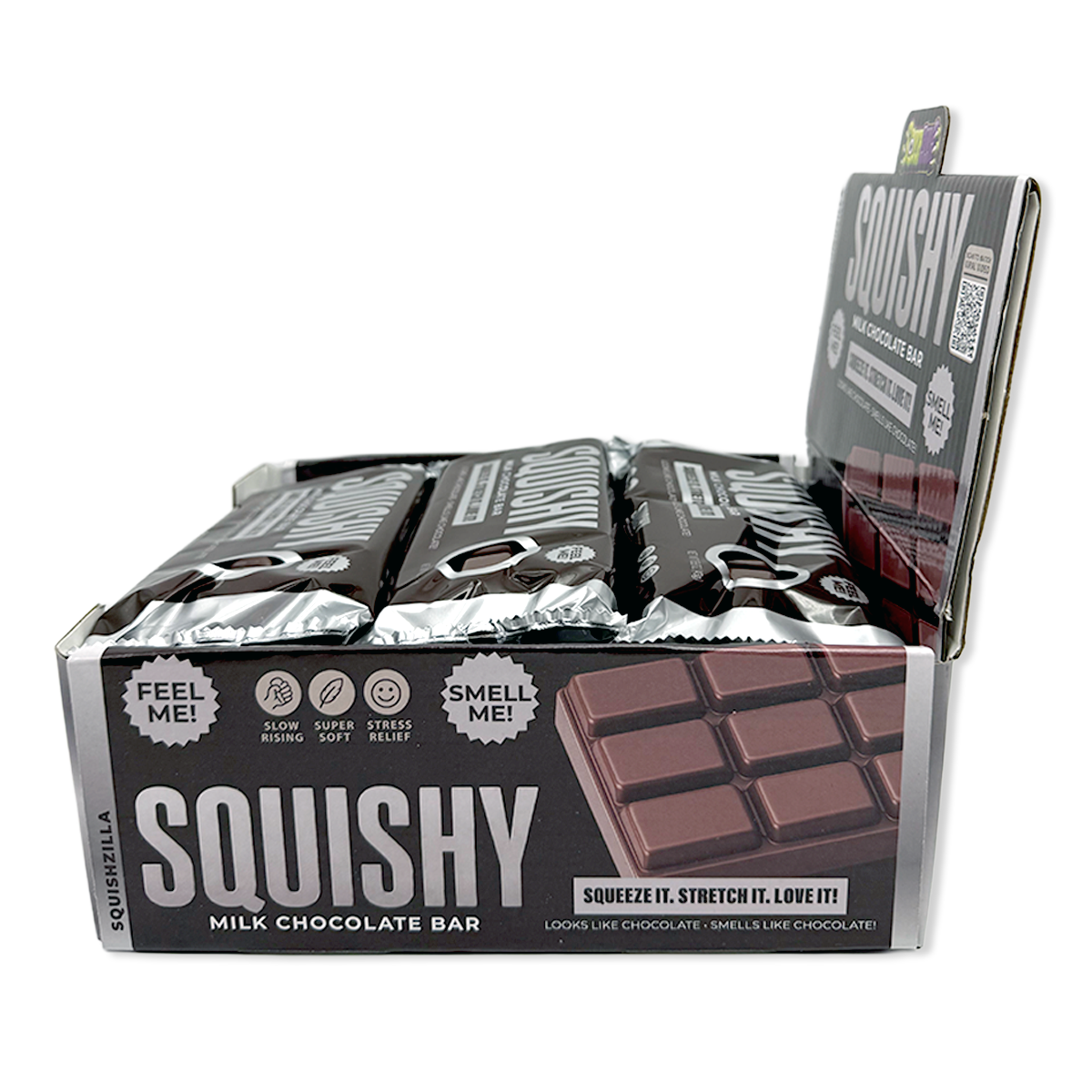 Fun Doh Slow Rise Scented Squishy Chocolate Bar - 12/Display
