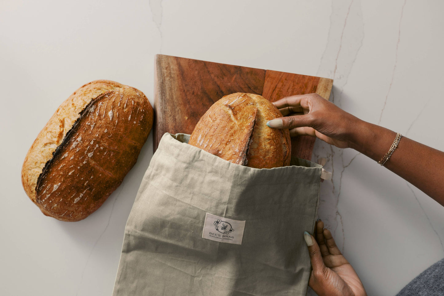 Artisan Bread Bag-Natural, Bakery Lane