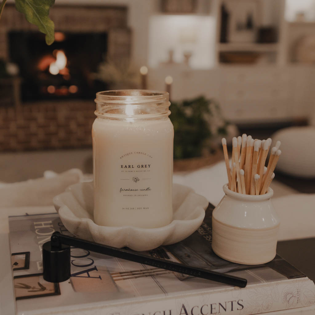 Earl Grey - Soy Wax Mason Jar Candle