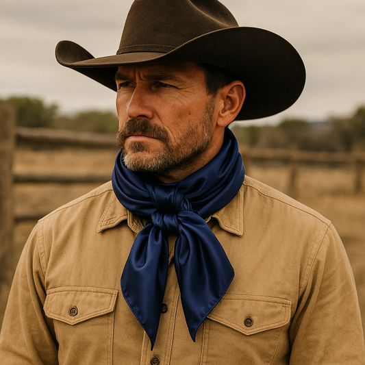 35X35" Solid Dark Blue Wild Rag / Scarf WRS9