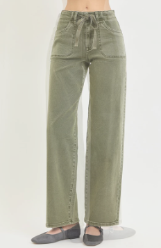 Burnt Olive Risen Baggy Pants