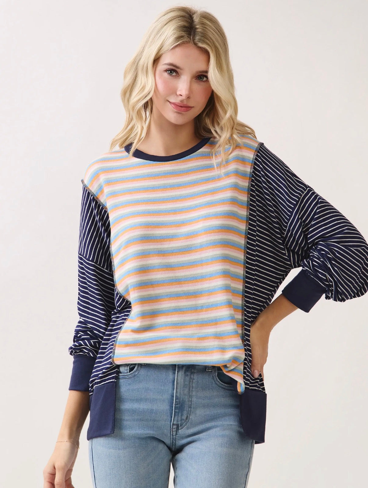 Striped Long Sleeve-medium