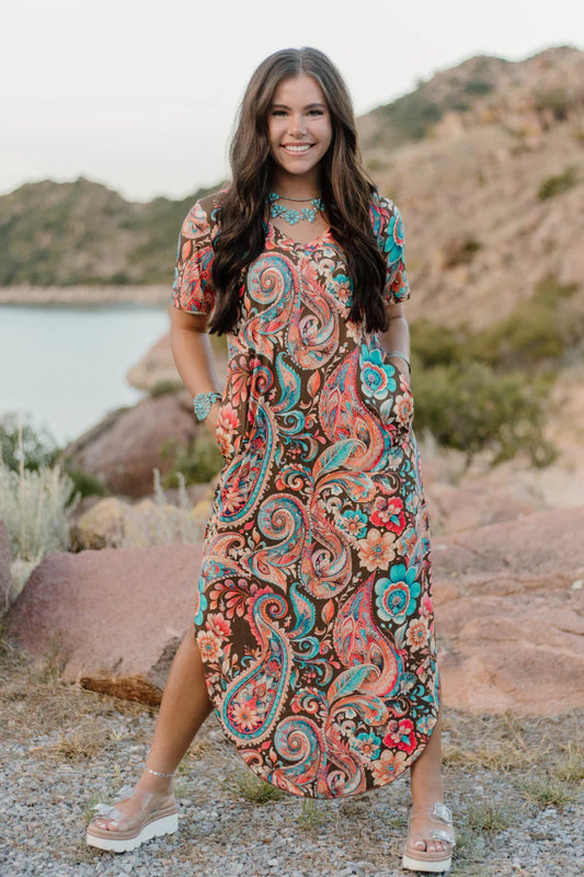 Paisley of My Heart Maxi Dress