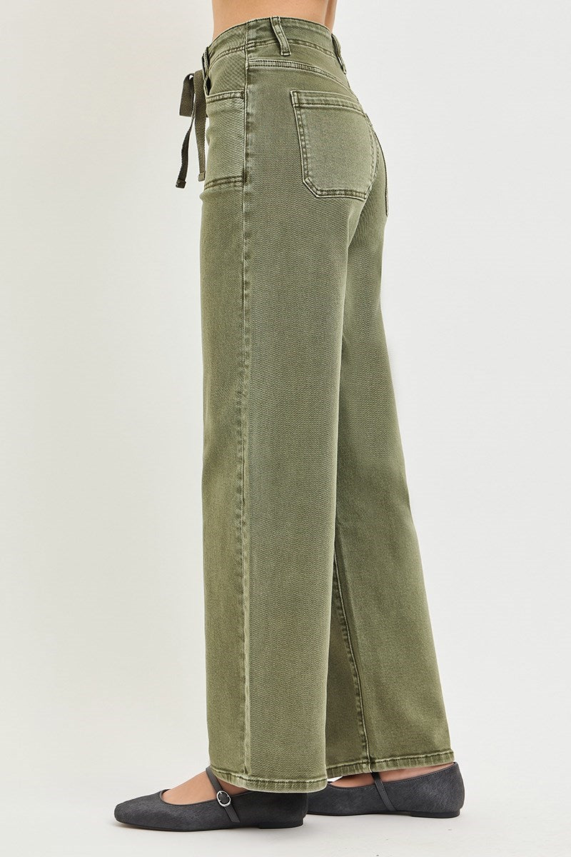 Burnt Olive Risen Baggy Pants