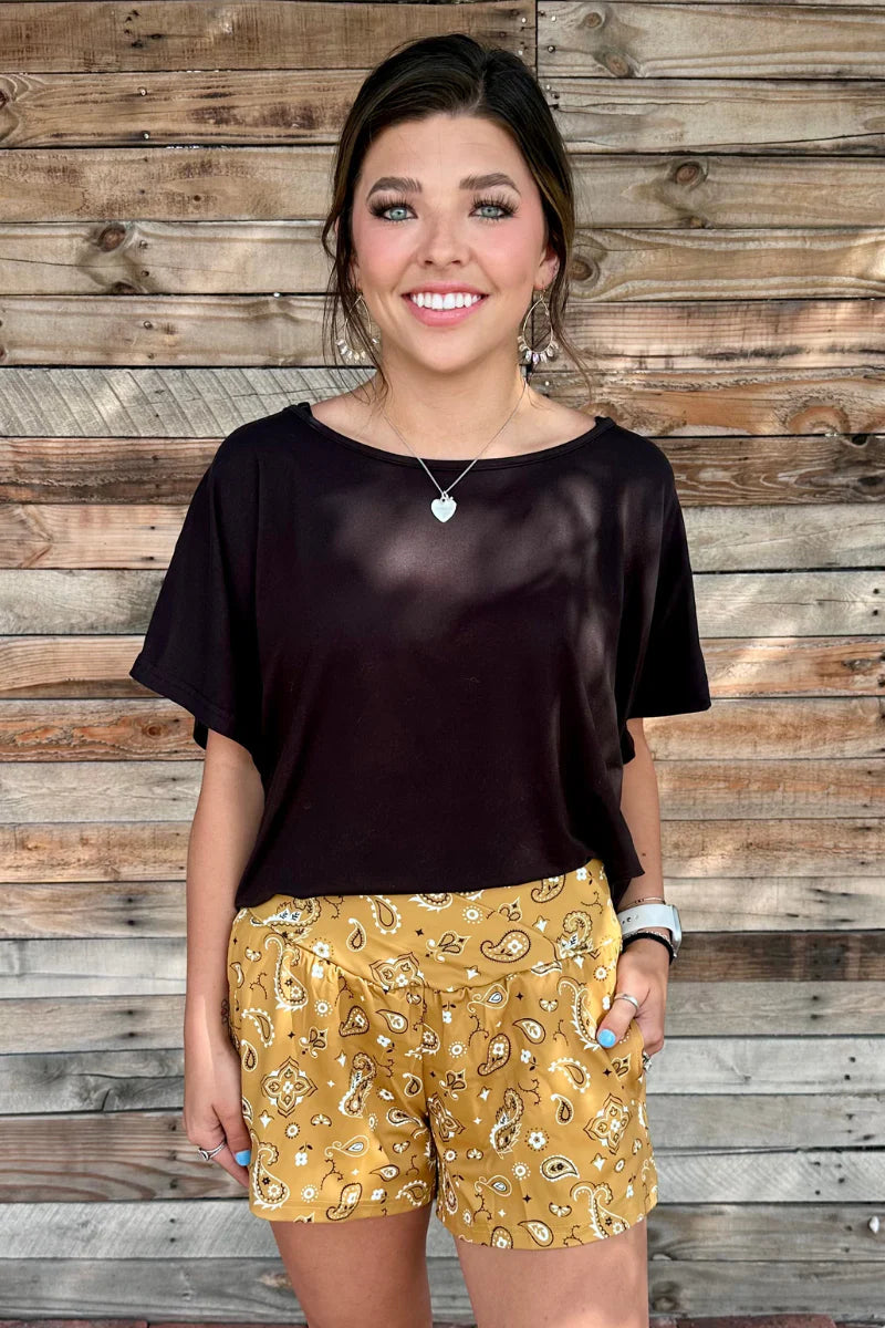 BANDANA BABE SHORTS YELLOW