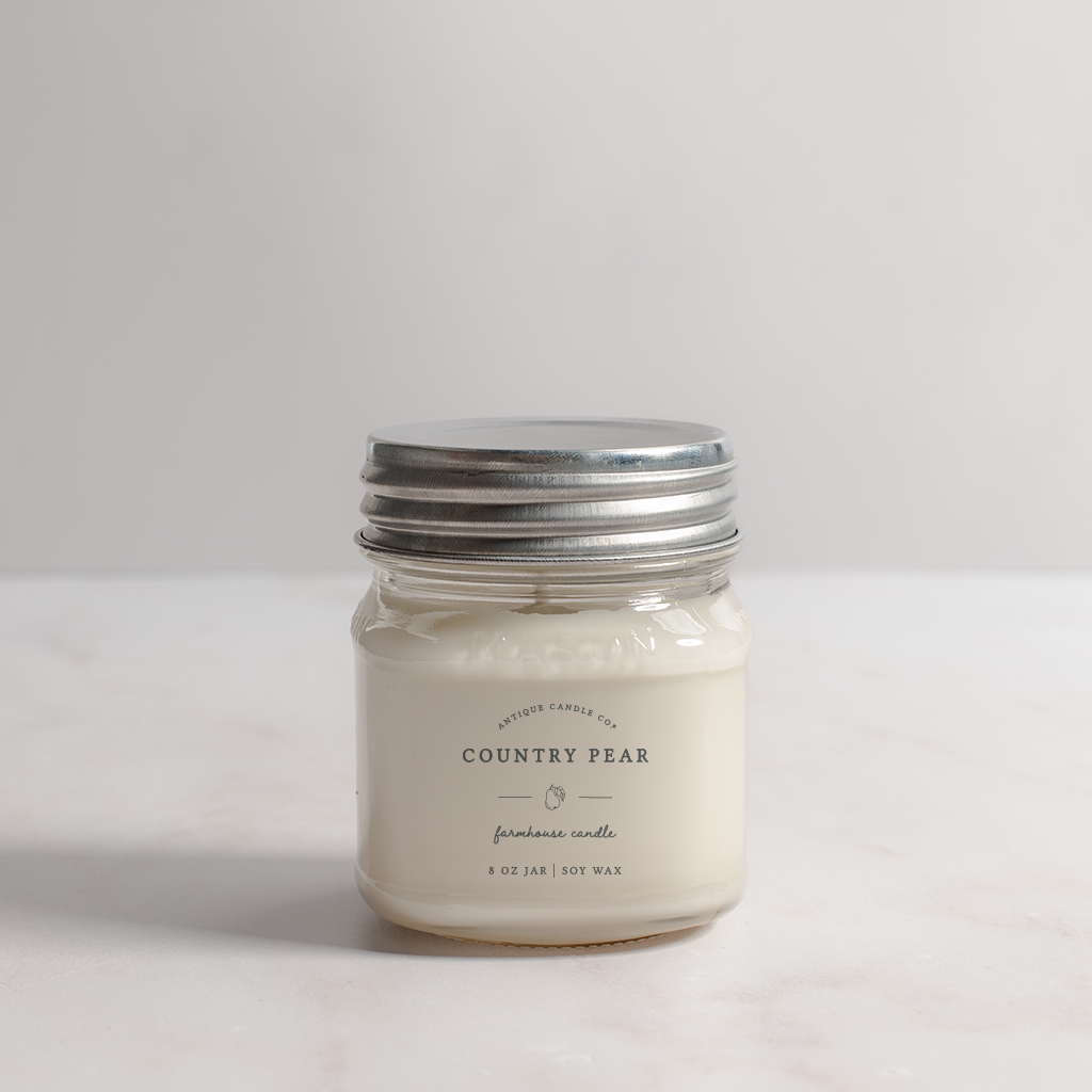 Country Pear - Soy Wax Mason Jar Candle