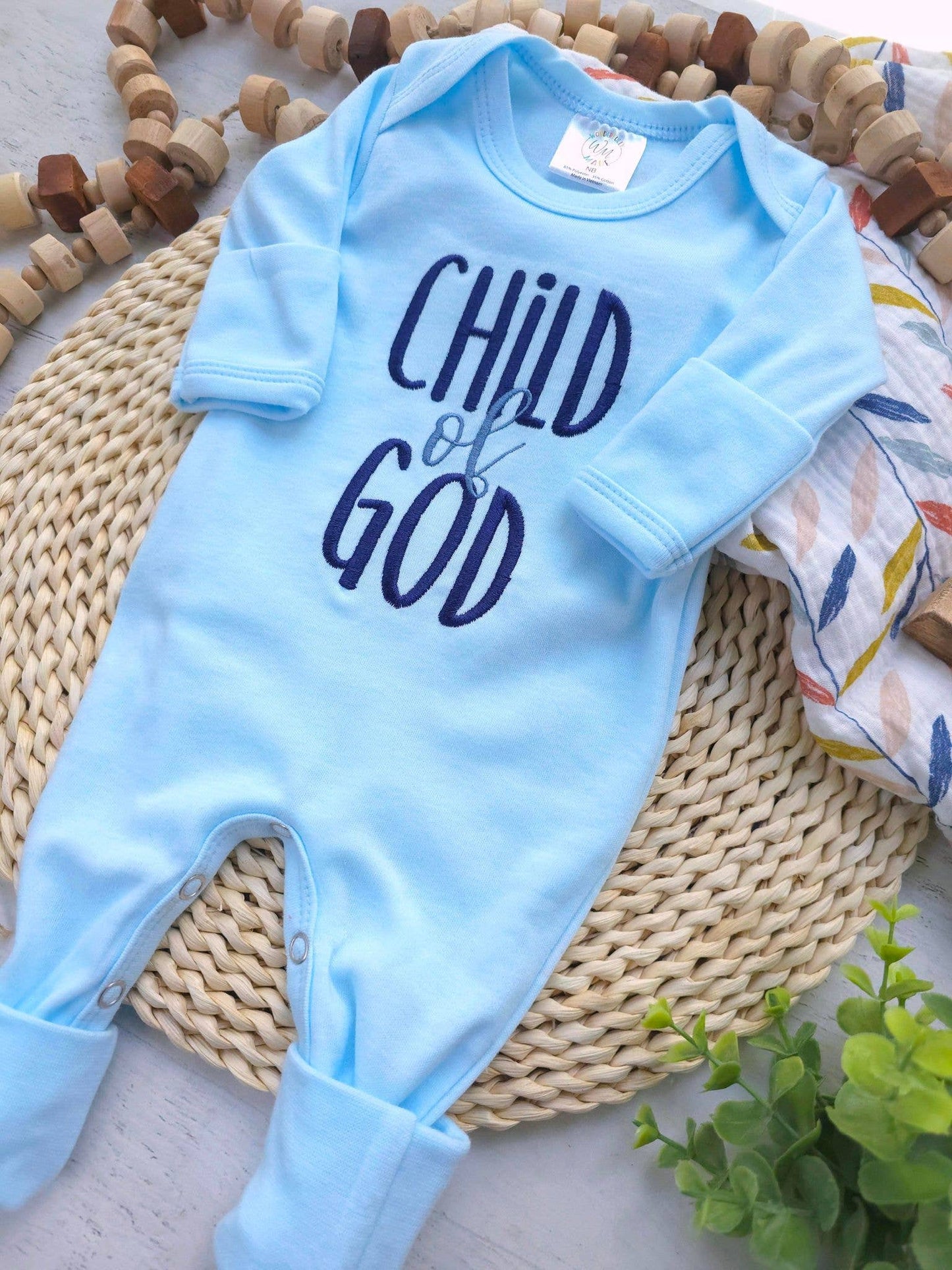 Baby Romper | Child Of God Blue