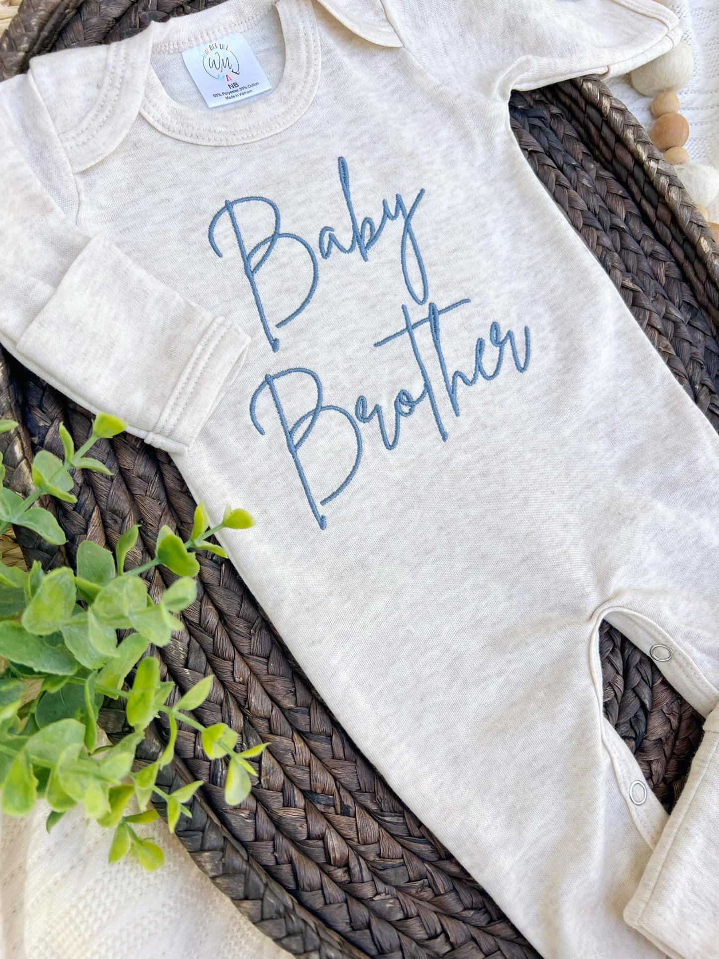 Baby Romper | Baby Brother Blue - Baby Announcement